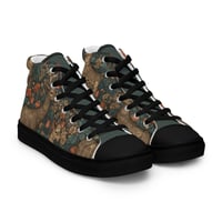 Image 9 of Boho Nature Cottagecore Inspired Deer in The Forest Men’s high top canvas shoes