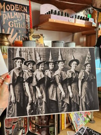 Image 1 of Witch Sisters Line Up 1900s 11 by 14 print 