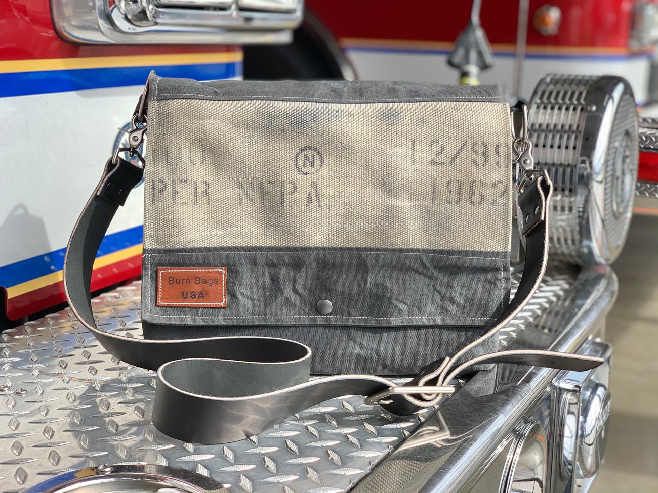 Charcoal Gray Messenger Burn Bag Burn Bags USA