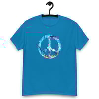 Image 10 of Unisex classic tee, Tie Dye Peace Sign Retro tee