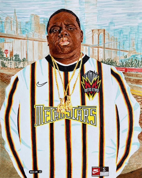 Image of Biggie Smalls X NY MetroStars '98