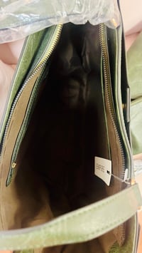 Image 2 of Olive Green 3-Piece Vegan Shoulder Handbag Set 