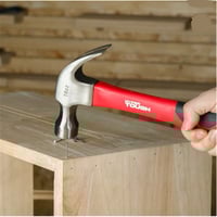 Image 4 of Hyper Tough 16-Ounce Claw Hammer with Fiberglass Handle