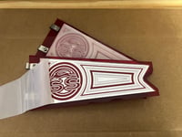 RED/CHROME FLAGS (PAIR) “IMPALA SS”