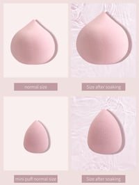 Image 4 of Maange 5 PCs Mini Cosmetic Egg Wet and Dry Dual Use Foam Large Powder Puff Makeup Tools