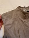 vintage Ralph Lauren suede fluted hem dress