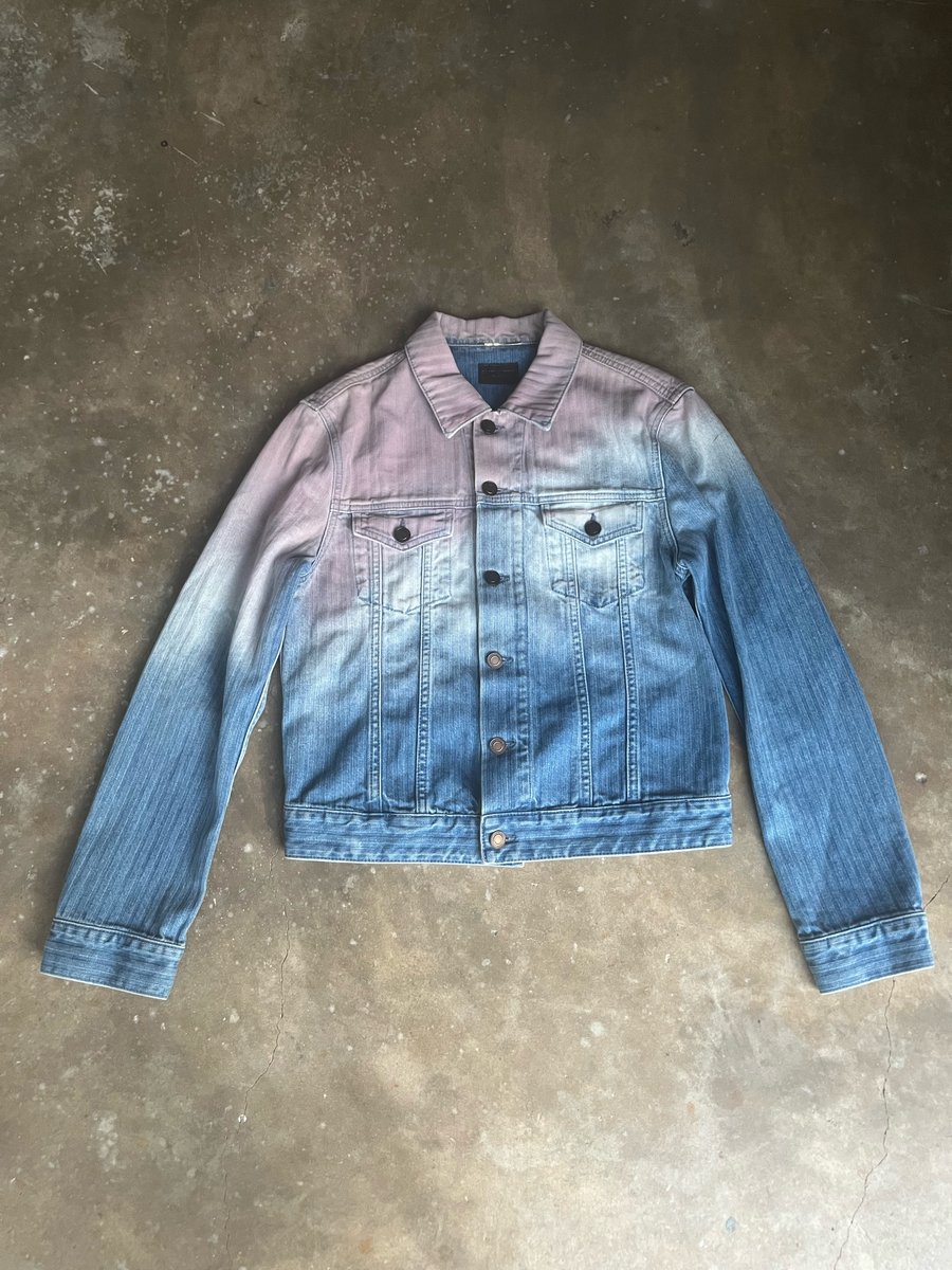 Image of SAINT LAURENT Gradient Denim Jacket 