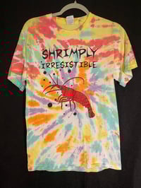 Image 1 of SMALL Shrimply Irresistible Tie Dye Shirt 2