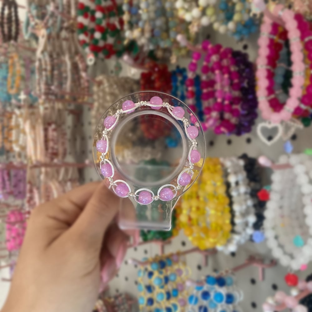 Image of Silver Ring Pink