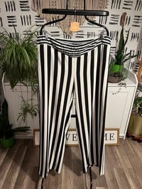 Image 1 of wide leg stripe pants