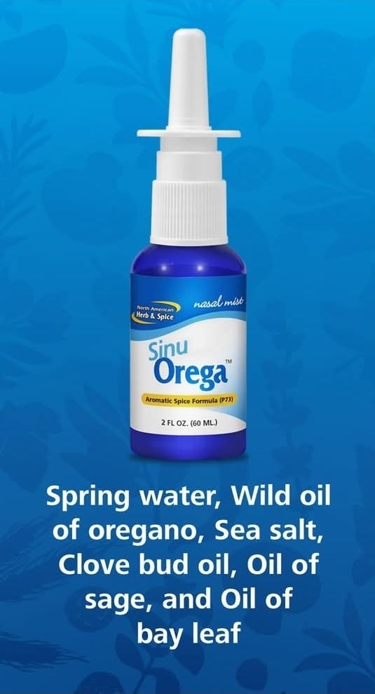 SINU OREGA Nasal Spray With P-73 (Natural Nasal Wash).