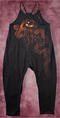 Image 2 of “SCORPION” CUSTOM BLEACH PAINTED BAGGY JUMPER SMALL