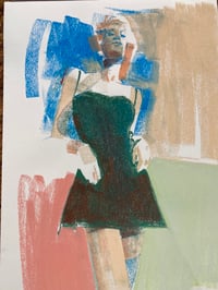 Image of Original pastel work - ‘Stride’ 