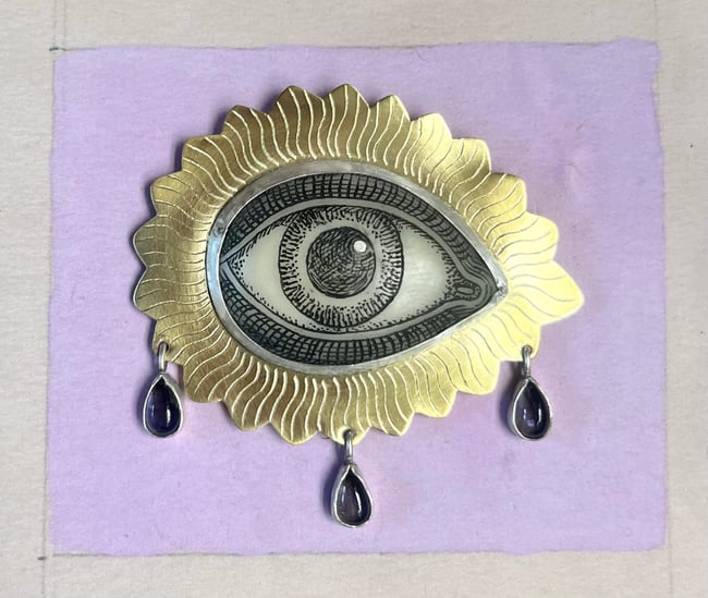 ALWAYS LOOK FOR THE LIGHT BROOCH