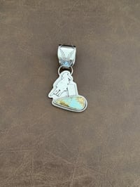 Image 2 of Turquoise Barrel Racer Pendant