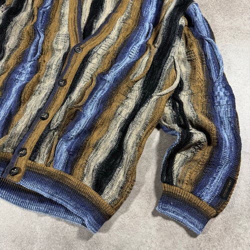 Image of Carlo Colucci Knitted Cardigan, Size XL