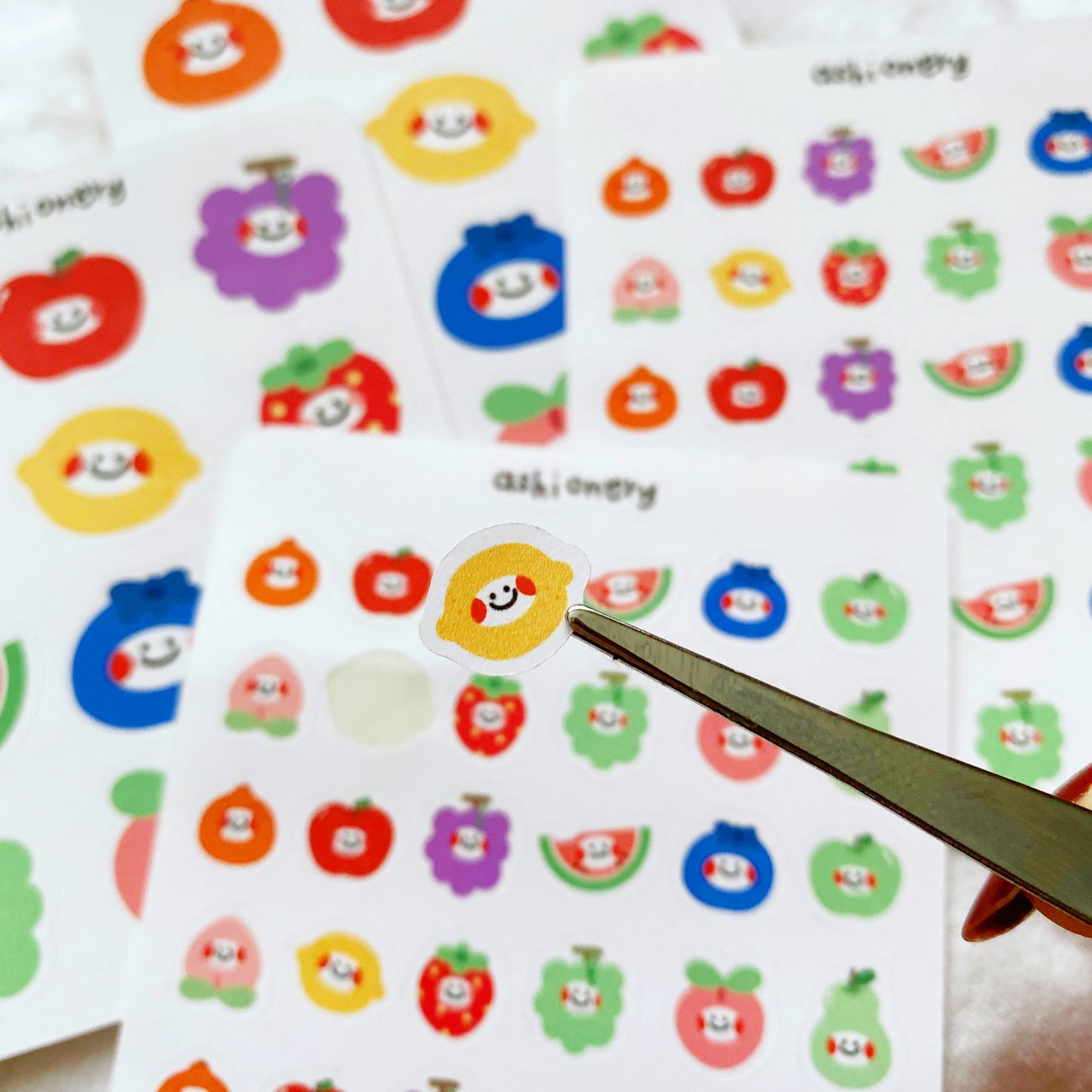 Fruit blobs sticker | Ashionery