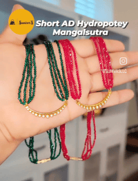 Image 1 of American Diamond Short Hydropotey Mangalsutra_Design 1