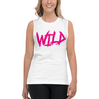 Image 2 of WILD Neon Pink Muscle Tank