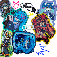 Image 1 of HATSUNE MIKU KEYCHAINS/STICKERS