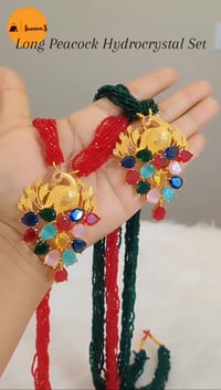 Image 1 of Premium Quality Peacock Hydropote Long Necklace