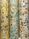 Marbled Paper Fall Colors Stone Pattern - 1/2 sheets