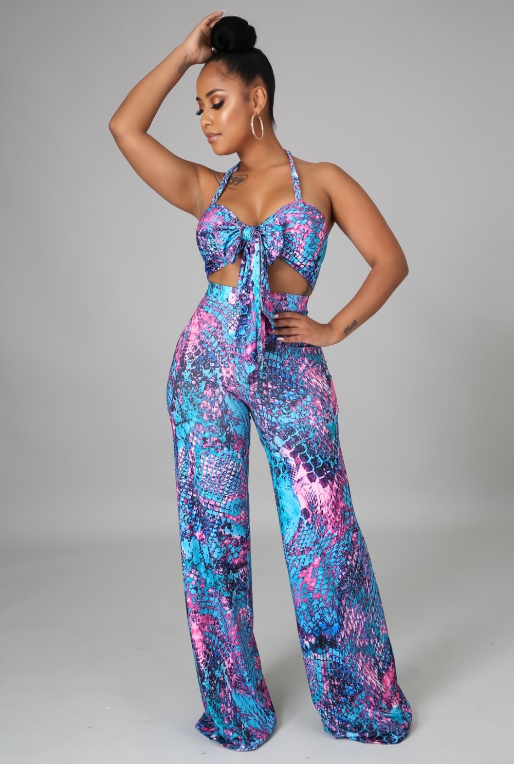 Image of Blue Raspberry Pants Set