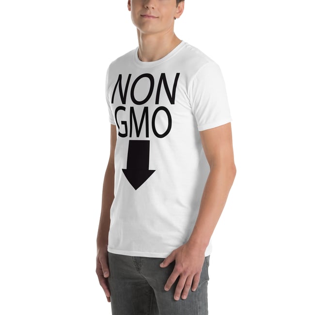 NON GMO-Short-Sleeve Unisex White T-Shirt 