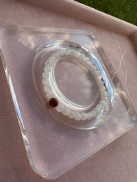 Image 1 of Moonstone and cinnabar bracelet白月光紫金砂手链
