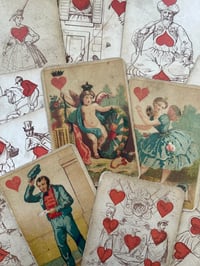 Image 9 of Jeu 52 de cartes très rares et anciennes, dite Jeanne Hachette ou Roi des Ribauds, 1860! 