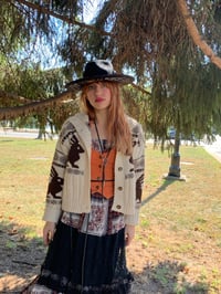 Image 2 of Jacquard Rabbit Cardigan 