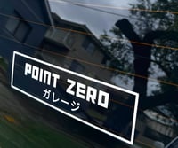 Image 3 of POINT ZERO ガレージ  WHITE VINYL CUT OUT