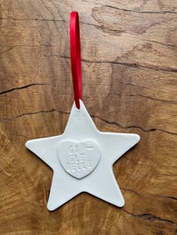 Image 1 of Star Christmas Decoration 'Gin-gle Bells'