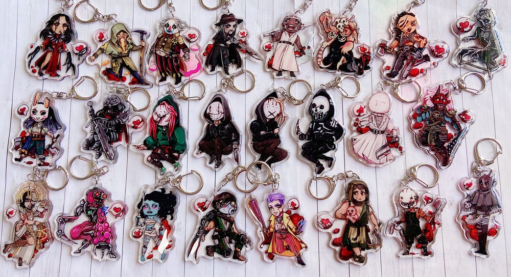 DBD Killers Keychain Charms