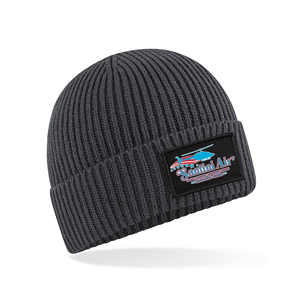 Image of Santini Air Airwolf Patch Knitted Beanie Hat