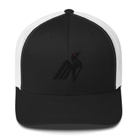 Image 2 of Black on Black Loon Trucker Cap