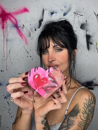 Image 4 of “LICK IT” MINI ORIGINAL PAINTING BY NIKITA ROSALIND 3”x3”