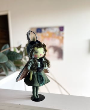 Image of MOTH INSPIRED SMALL ART DOLL