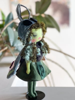 Image of MOTH INSPIRED SMALL ART DOLL