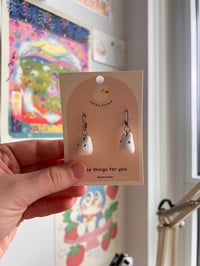 Image 2 of Ghubli Dangle Earrings: No face, Calcifer, White Totoro, or Soot Sprite
