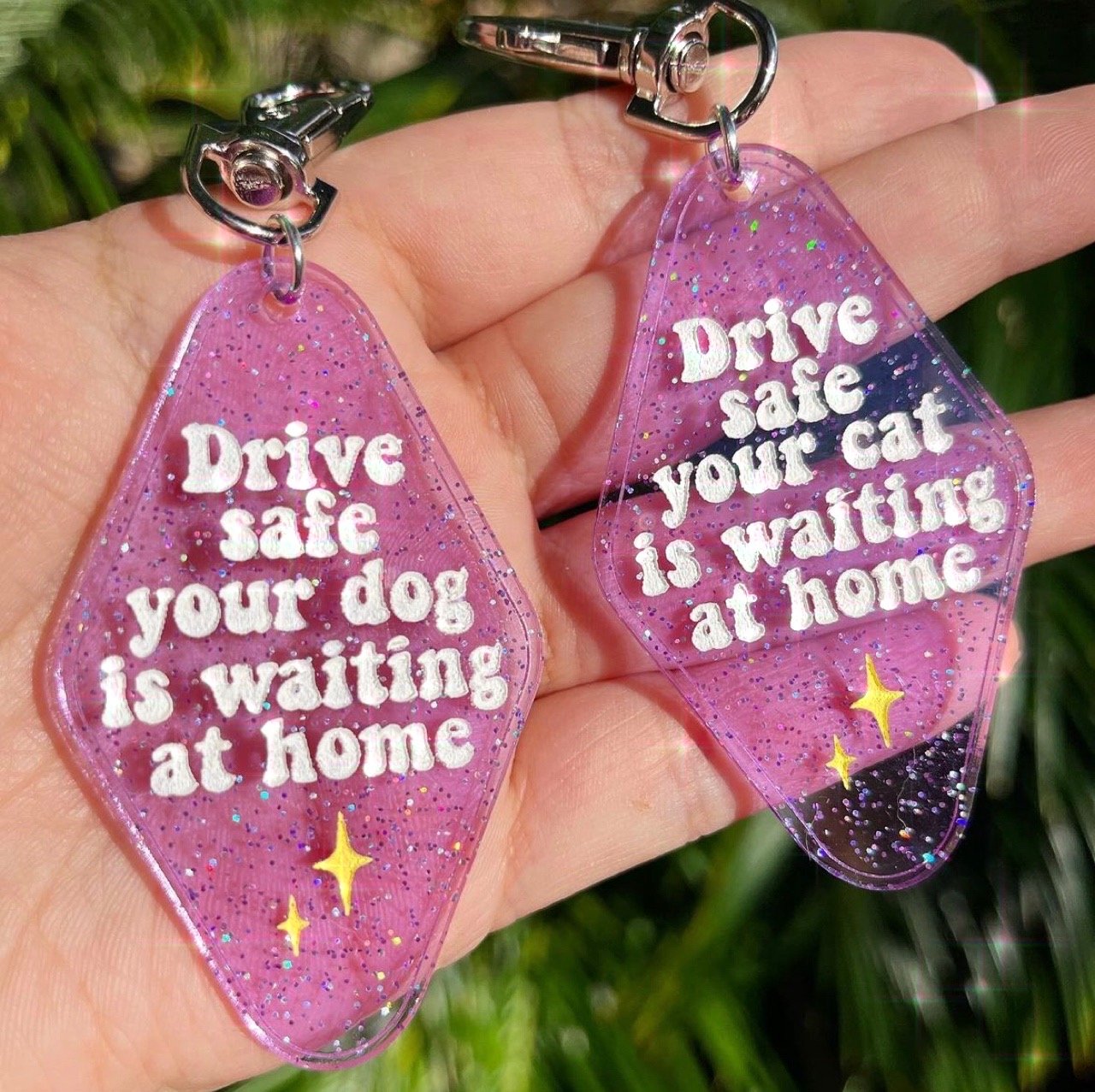 Drive home sale safe keychain