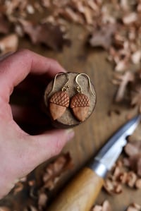 Image 2 of Acorn~Earrings 