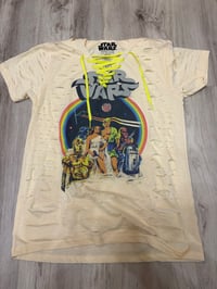 Medium lime Starwars lace destroyed 