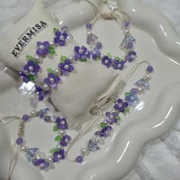 Image 1 of Violet Flower Bracelet