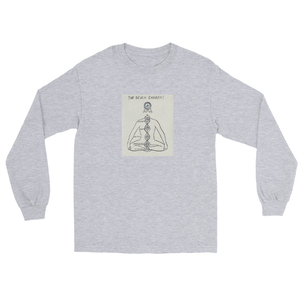 Image of THE SEVEN CHAKRAS LONG SLEEVE SHIRT 