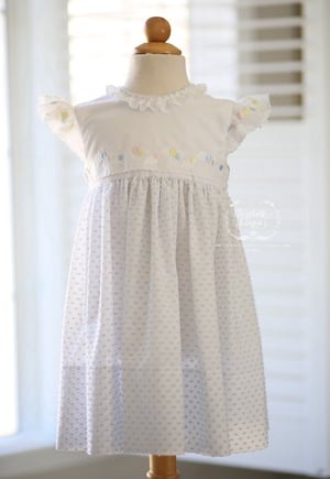 Image of Size 3 Vintage Swiss Balloons Heirloom Dress