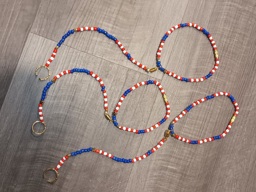 Image of Anklet with toe ring.