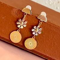 Image 2 of Daisy Circle Drops - Fine Thanks