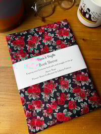 Image 1 of Padded Book Sleeve Liberty Ascot Rose