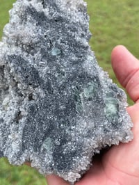 Image 6 of Quartz With UV Calcite & Green Fluorite Specimen #1842